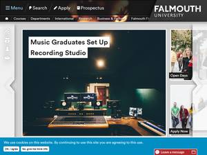 Falmouth University Talent international awards in UK for Bachelor, Master