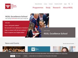 Riga Graduate School of Law (RGSL) Excellence Award for Outstanding Foreign Applicant for Bachelor, Master