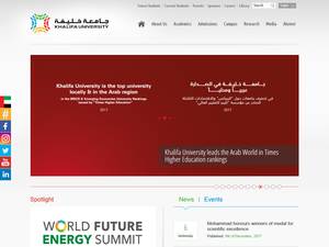 International awards at Khalifa University, United Arab Emirates for Bachelor, Grant