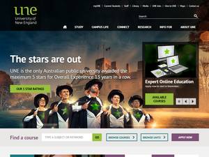 UNE Accommodation international awards in Australia for Master, Bachelor