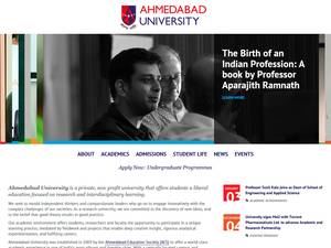 Undergraduate International Research Program at Ahmedabad University in India for Fellowship