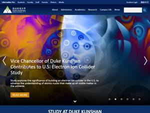 Duke Kunshan University Merit-Based international awards in China, 2021 for Bachelor