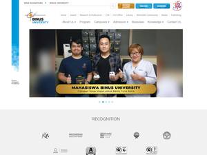 partial award at Binus University, Indonesia for Course