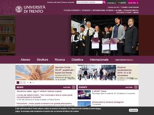 PhD international awards at University of Trento, Italy for PhD