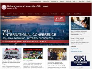 FGS Scholarships at Sabaragamuwa University of Sri Lanka, 2020 for Master, Grant