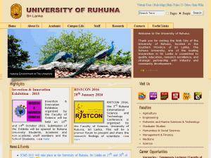 Vice Chancellor´s and Dean´s Awards at University of Ruhuna, Sri Lanka for Bachelor