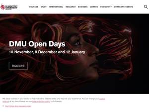 DMU international awards in the UK for Master, Bachelor