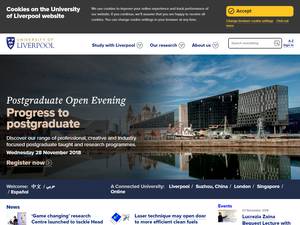 University of Liverpool International PhD Positionsin Biological and Medical Sciences, UK for PhD