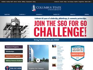 International Student Services Scholarships at Columbus State University, USA for Diploma, Bachelor