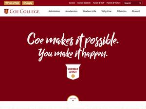 Coe College Merit-based international awards in USA for Diploma, Bachelor