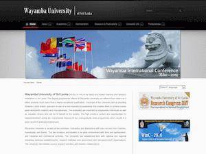 Bursary Scholarships at Wayamba University of Sri Lanka for Bachelor